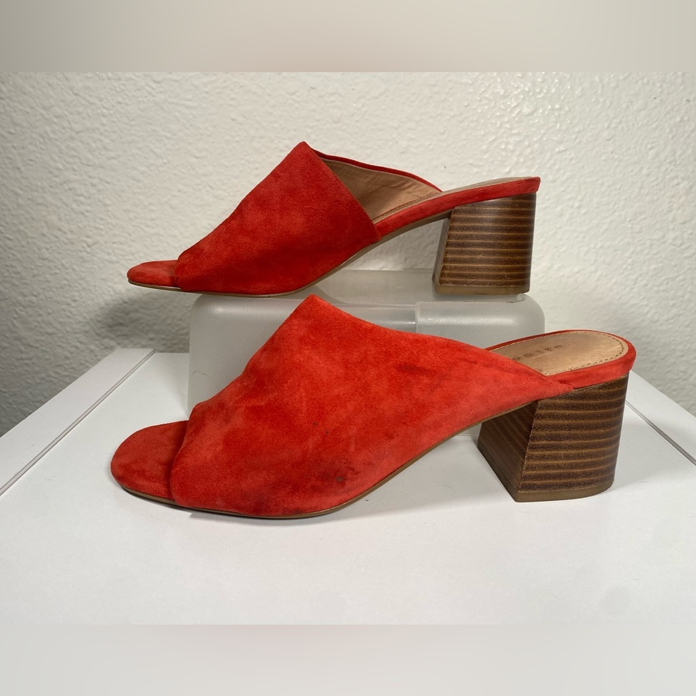 Halogen Red Faye Asymmetrical Open Toe Block Heel… - image 1